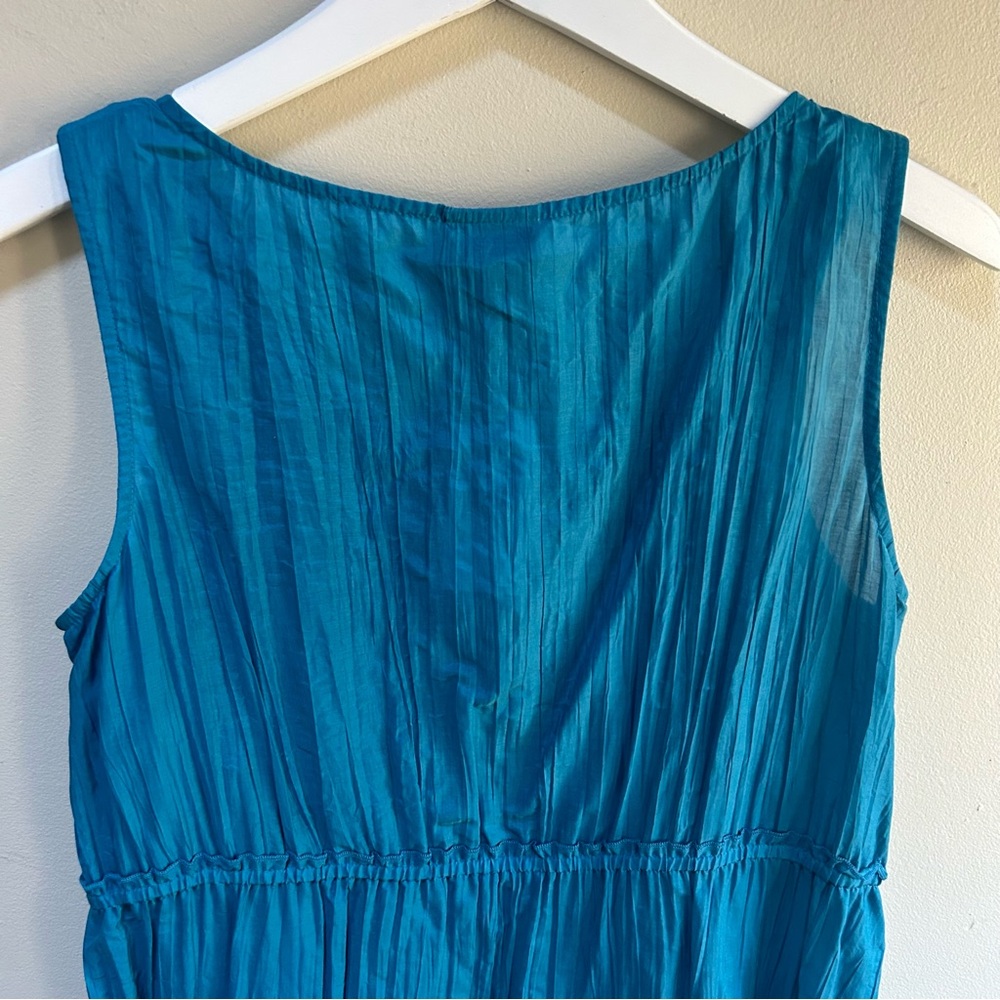 J Jill ~new ~Cotton and silk Sleeveless Maxi Dress - Picture 9 of 11